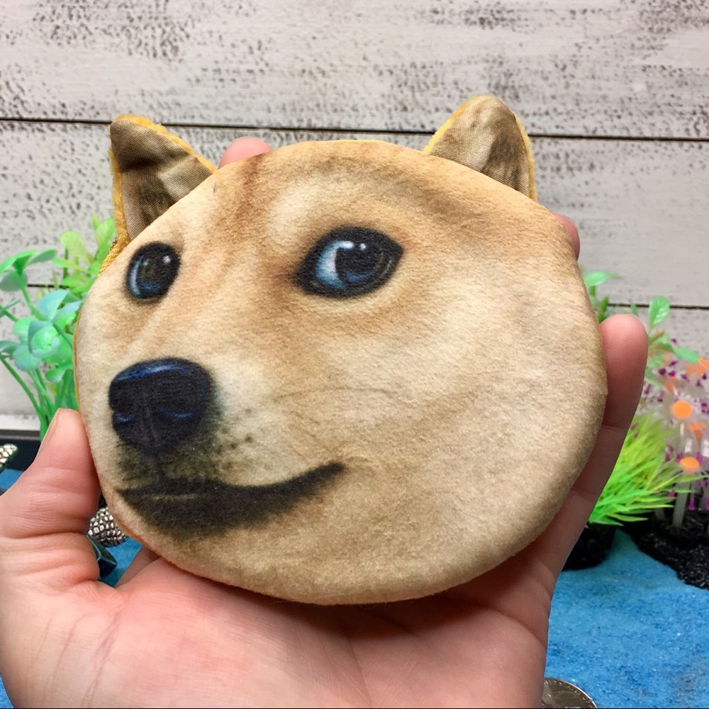 Shibu Inu Dog Coin Purse Funny Lookin’ - Picture 1 of 8